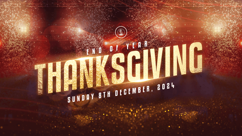 End of Year Thanksgiving